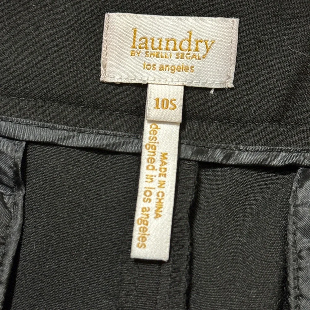LAUNDRY by Shelli Segal The HAILEE Modern Fit Women's Black Pants 10S NWT $178 - Picture 5 of 8